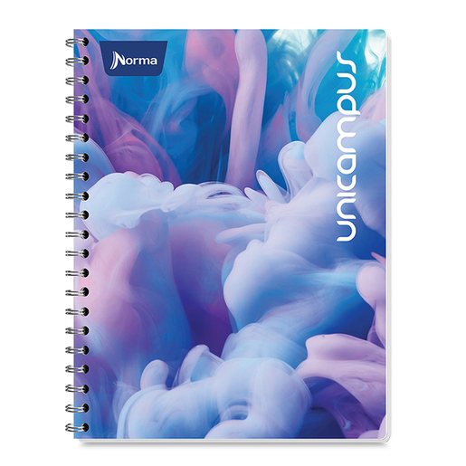 Cuaderno Profesional Norma Unicampus Metalizado Diseños Cuadro Chico 100 hojas