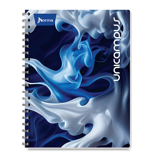 Cuaderno Profesional Norma Unicampus Metalizado Diseños Cuadro Chico 100 hojas