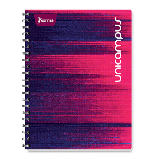 Cuaderno Profesional Norma Unicampus Metalizado Diseños Cuadro Chico 100 hojas