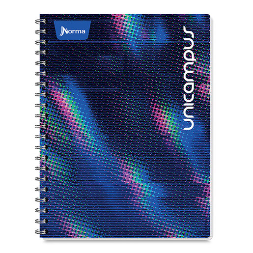 Cuaderno Profesional Norma Unicampus Metalizado Diseños Cuadro Chico 100 hojas