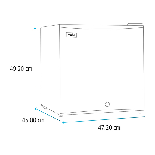 Frigobar de 2 pies Mabe Enfriamiento R600 Plata