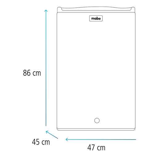 Frigobar de 4 pies Mabe Enfriamiento R600 Plata 