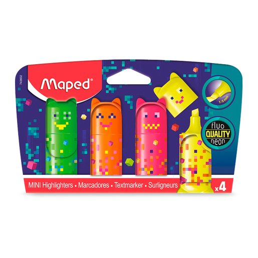 Marcadores Maped Pixel Party Colores 4 piezas 