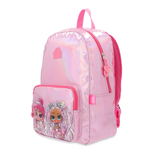 Mochila Escolar con Brillos Yadatex OMG Rosa 