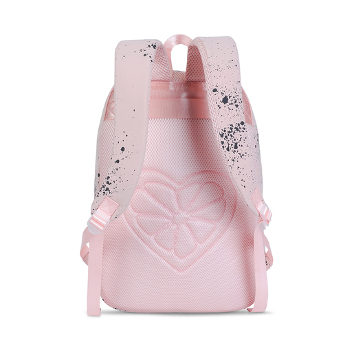 Mochila Escolar Marshmallow Ink Pink Rosa con Negro