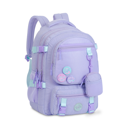 Mochila Escolar Marshmallow Spirit Purple Morado con Azul