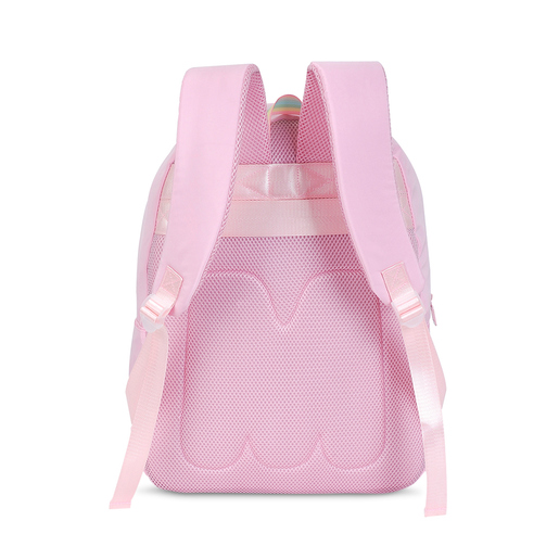 Mochila Escolar Marshmallow Happy Pink Rosa Pastel