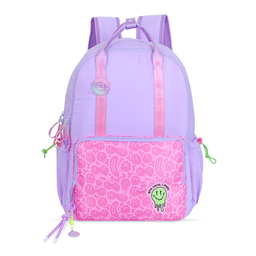 Mochila Escolar Marshmallow Melty Purple Morado con Rosa