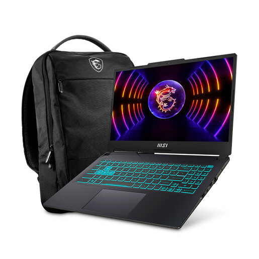 Laptop Gamer MSI Cyborg 15 A13VF 1088MX Intel Core i7 15.6 pulg. 512gb SSD 16gb RAM más Mochila Negro 