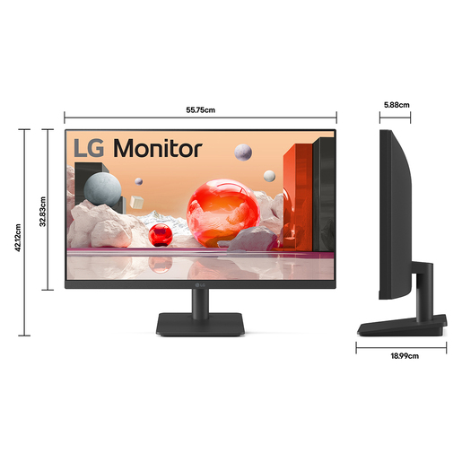 Monitor PC LG MS500 24.5 pulg. FHD 1080p 5 ms Negro