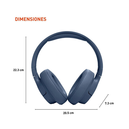 Audífonos Bluetooth On Ear JBL Tune 720 Azul