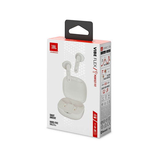 Audífonos Bluetooth In Ear JBL Vibe Flex Blanco