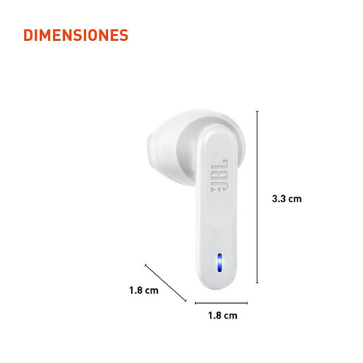 Audífonos Bluetooth In Ear JBL Vibe Flex Blanco