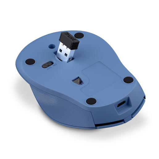 Mouse Inalámbrico Trust Zaya 4 botones Azul