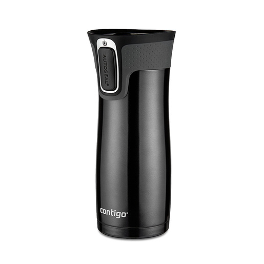 Termo con Autosello Contigo West Loop 473 ml Negro