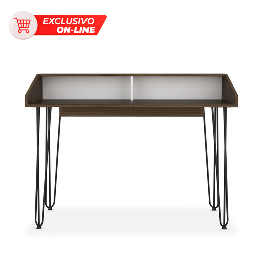 Escritorio Ejecutivo Excelsior Palermo MDF Coñac / Blanco