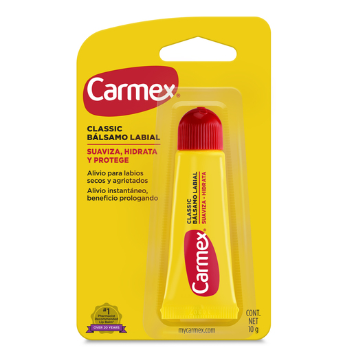 Bálsamo Labial Hidratante Carmex Classic Tubo 10 gramos