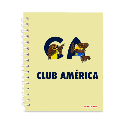 Cuaderno Frances First Class Club América Raya 80 hojas