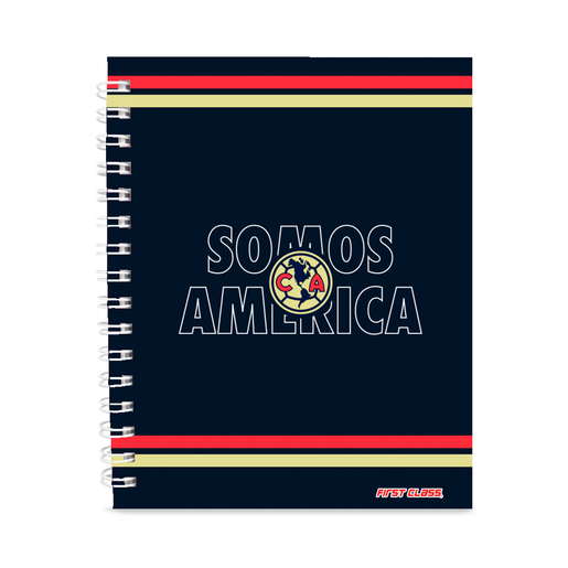 Cuaderno Frances First Class Club América Raya 80 hojas