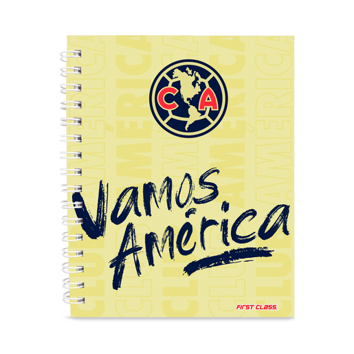 Cuaderno Frances First Class Club América Raya 80 hojas