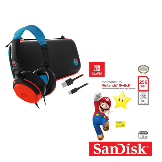 Kit de Viaje Nintendo Switch 4Gamers 256gb Negro