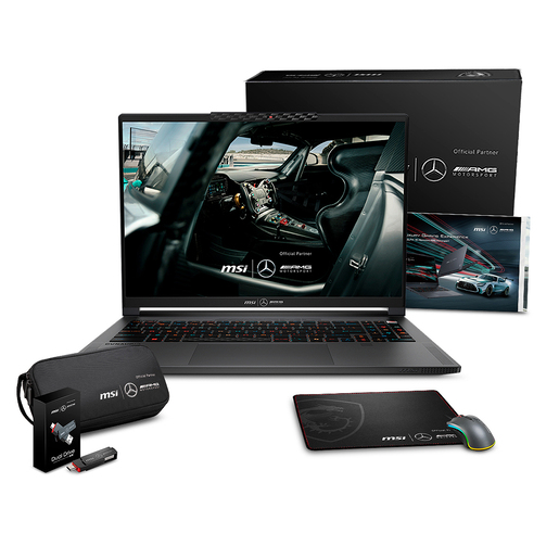 Bundle Laptop Gamer MSI Stealth 16 Mercedes AMG Intel Core Ultra 9 Nvidia Geforce RTX 4070 QHD 16 pulg. 2tb SSD 32gb RAM más Mouse y Mousepad