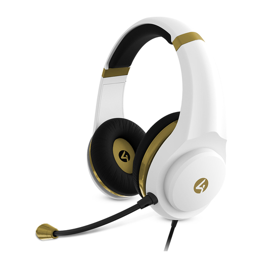 Audífonos Gamer Alámbricos 4Gamers XP-GOLDR-WITH-4G Blanco