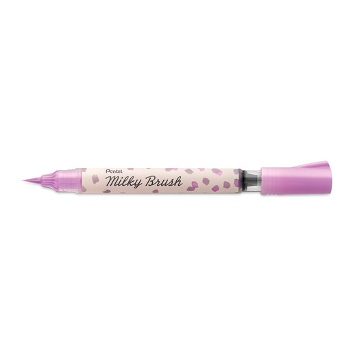 Pincel Redondo Pentel Milky Brush Violeta Pastel