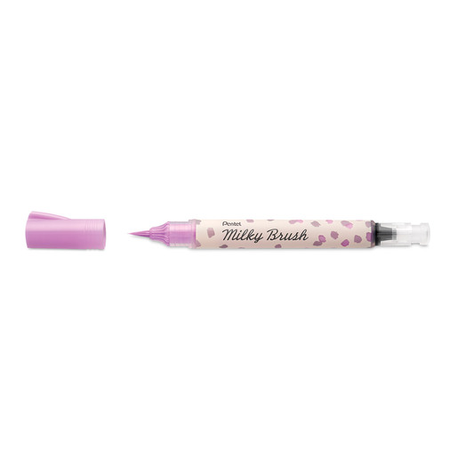 Pincel Redondo Pentel Milky Brush Violeta Pastel