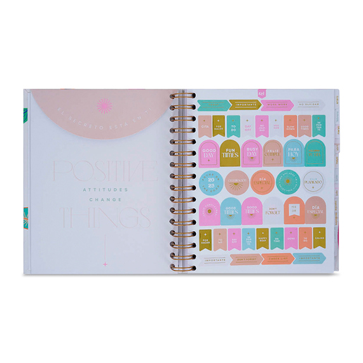 Agenda Premium 2025 Kiut Flores Blancas