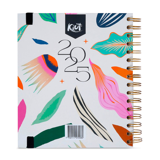 Agenda Premium 2025 Kiut Flores Blancas