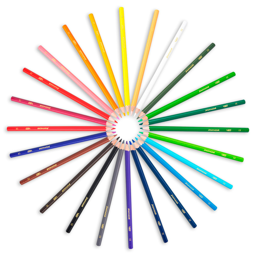 Lápices de Colores Hexagonales Bic Evolution / 24 piezas / 2 lápices gratis