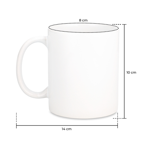 Taza Blanca con Impresión 1 pieza