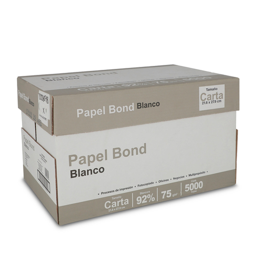 Caja de Papel Multiusos Office Depot Básico Bond / Carta / 5000 hojas / Blanco