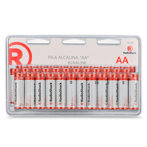 Pilas Alcalinas AA RadioShack 72169 / Paquete 36 piezas