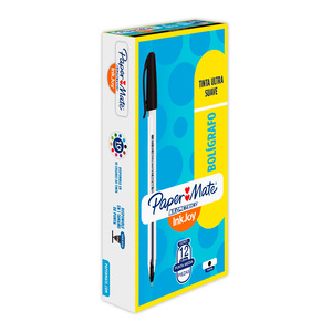 Plumas Borrables Paper Mate Eraser Mate Punto mediano Tinta negra 2 piezas  | Office Depot Mexico