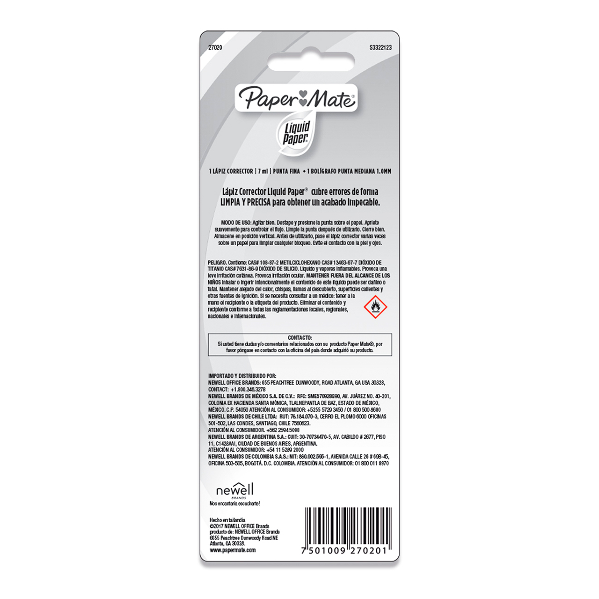 Corrector Líquido en Pluma Paper Mate Liquid Paper 7 ml 1 pieza | Office  Depot Mexico