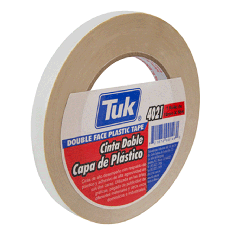  1 rollo de cinta adhesiva de doble cara precortada con  pegamento de ¾ pulgadas x 6 pies, sin ácidos : Productos de Oficina