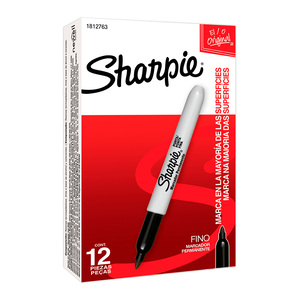 MARCADOR PERMANENTE SHARPIE (NEGRO 1 PZA.) | Office Depot Mexico