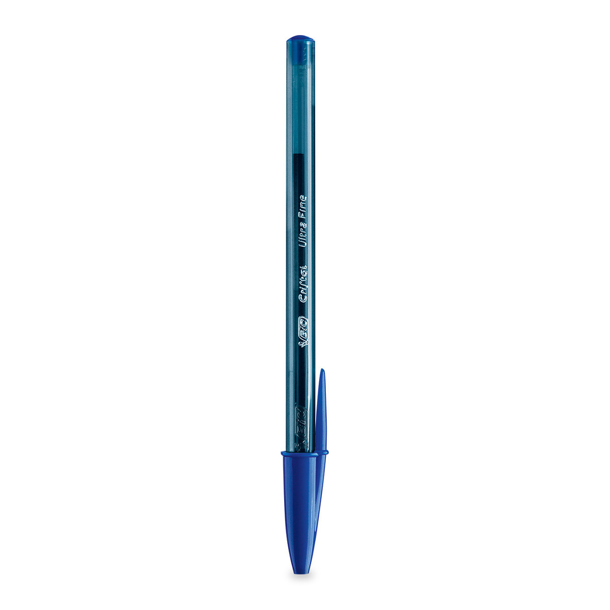 Plumas Bic Cristal Precisión y Suavidad Punto extrafino Tinta negra roja  azul verde 4 piezas | Office Depot Mexico