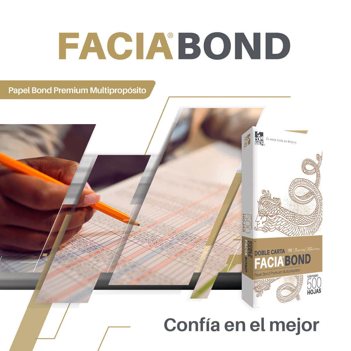 Papel Bond Doble Carta Facia Bond Premium Paquete 500 hojas blancas | Office  Depot Mexico