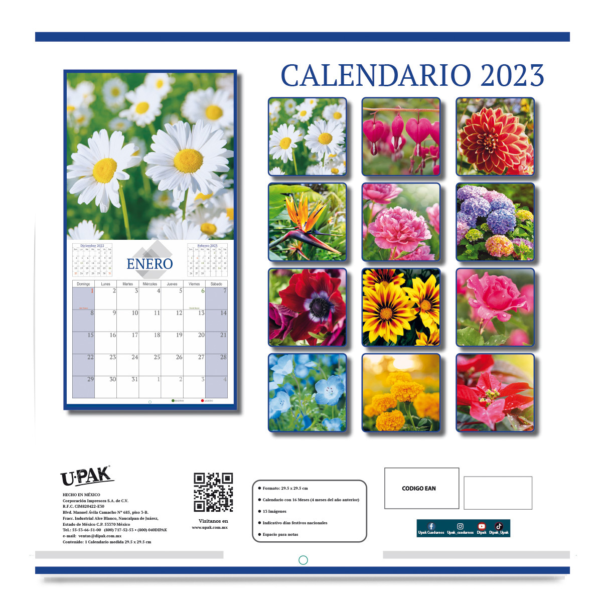 CALENDARIO FLORES ROSAS 2022 | Office Depot Mexico