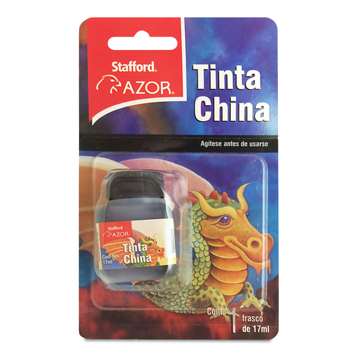 TINTA CHINA AZOR STAFFORD (NEGRO, 1 PZA.) | Office Depot Mexico