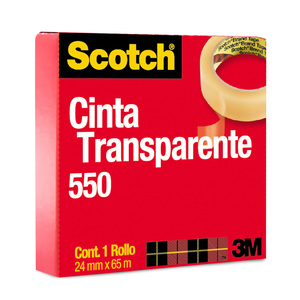 Cinta Adhesiva Doble Cara 3M Scotch 665 Transparente 12 mm x 33 m