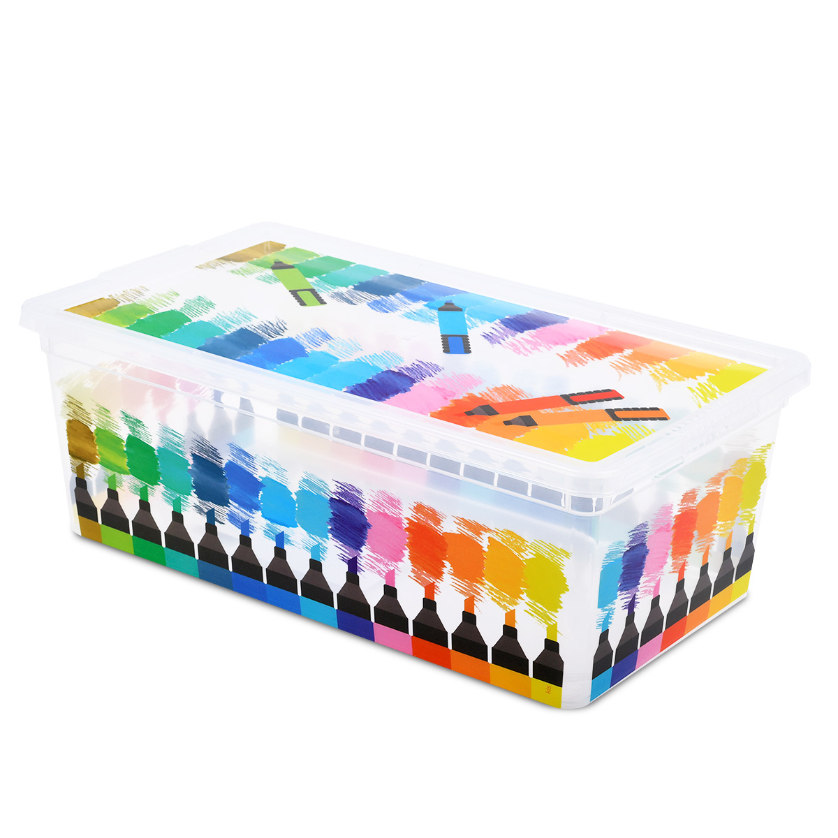 Caja de Plástico Quadrum Colours Kis 6 litros | Office Depot Mexico