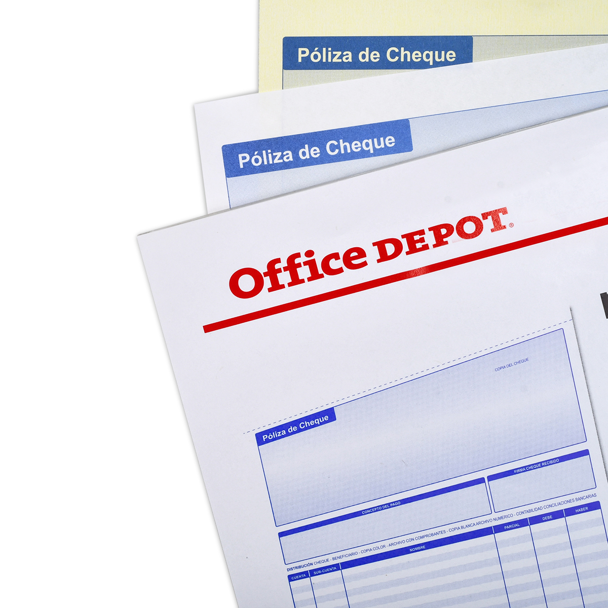 POLIZA DE CHEQUE OFFICE DEPOT (1 2 CARTA, 1 PZA.) | Office Depot Mexico