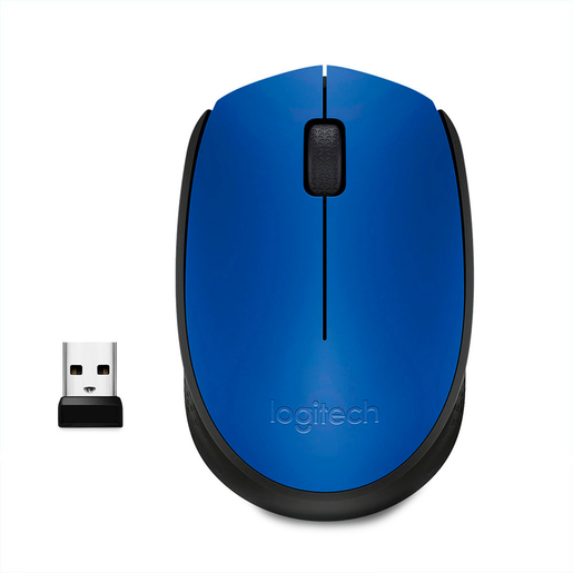 Mouse Inalámbrico Logitech M170 Nano receptor USB Azul con negro PC Laptop  Mac | Office Depot Mexico