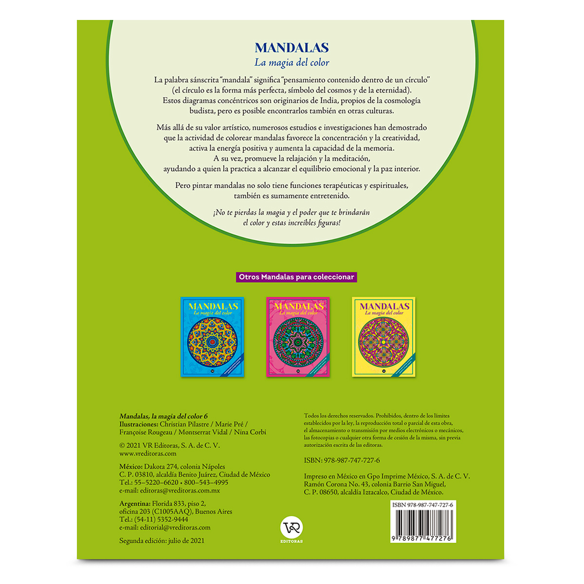 LIBRO MANDALAS MAGIA COLOR 7 A | Office Depot Mexico