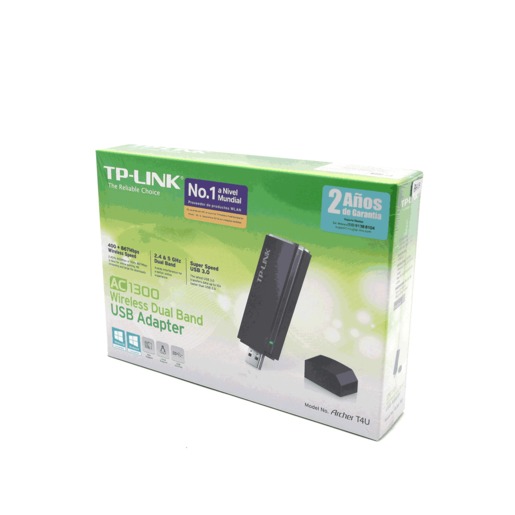Adaptador WiFi USB Inalámbrico TP-Link Archer T3U Plus AC1300 Doble banda  Negro