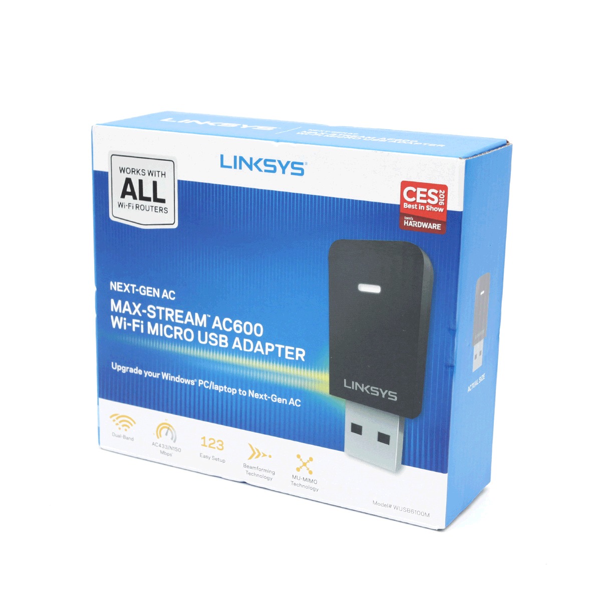 Adaptador WiFi USB Inalámbrico Linksys AC600 Doble banda Negro | Office  Depot Mexico